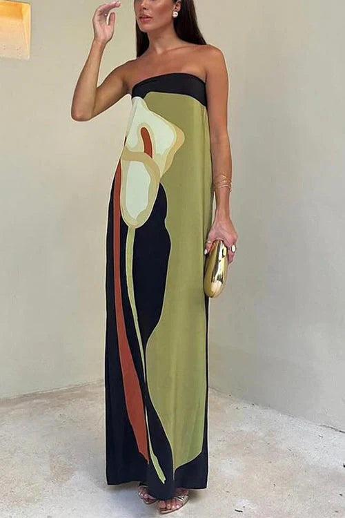 Makayla – Luxe Veneta Strapless Jurk