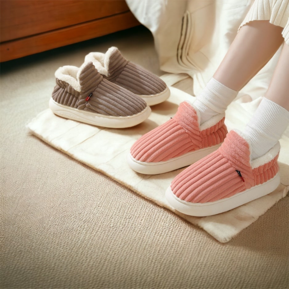 Warme pantoffels voor de winter
