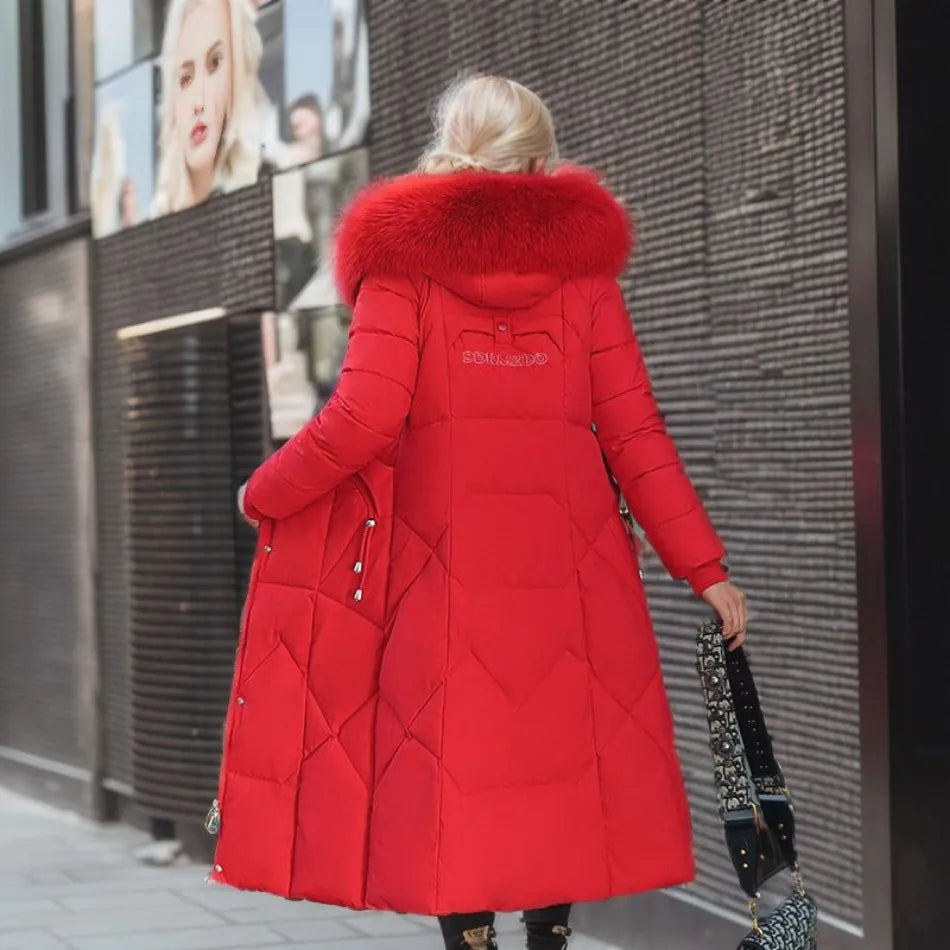 Beate - Gewatteerde Lange Puffer Jas voor Dames