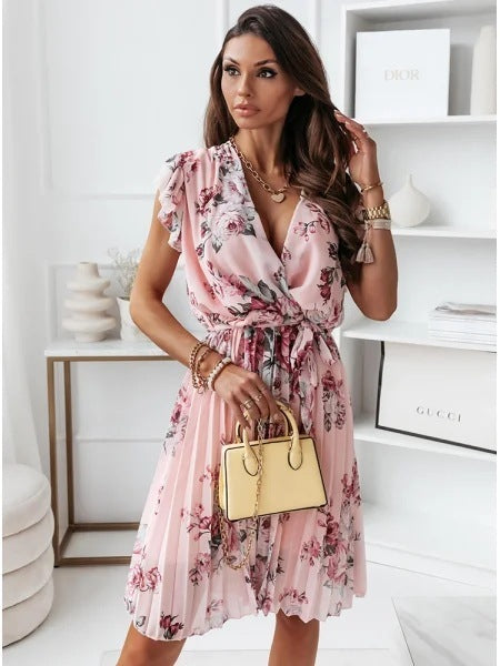 Naomi | Trendy Geplooide Jurk