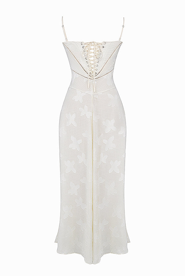 Liane | Stralend Elegant in een Rugloze Maxi-Jurk