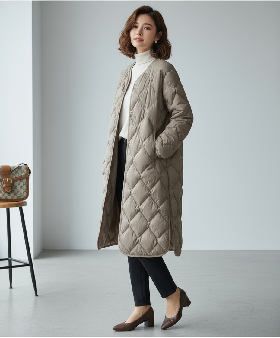 Karla | Lichtgewicht Argyle Donsjas Dames
