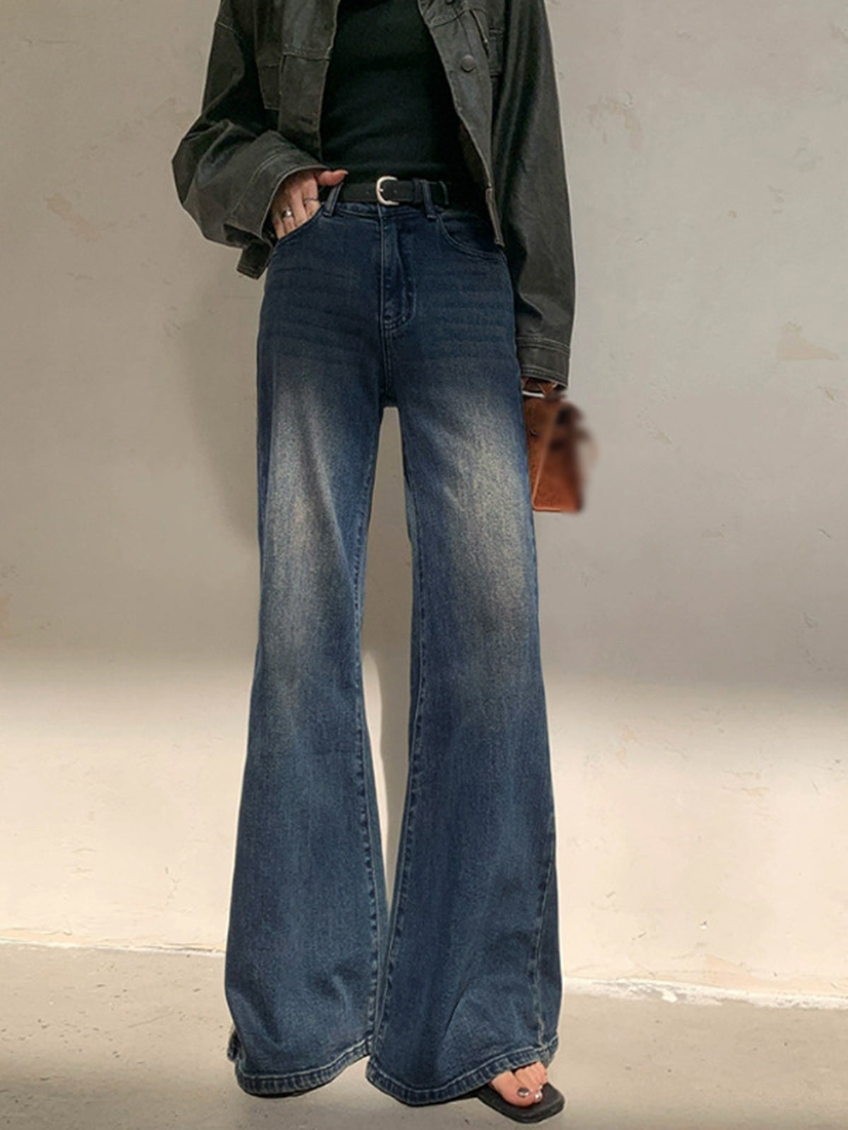 Nia | Dames Wijde Pijp Jeans – Hoge Taille – Vintage Denim