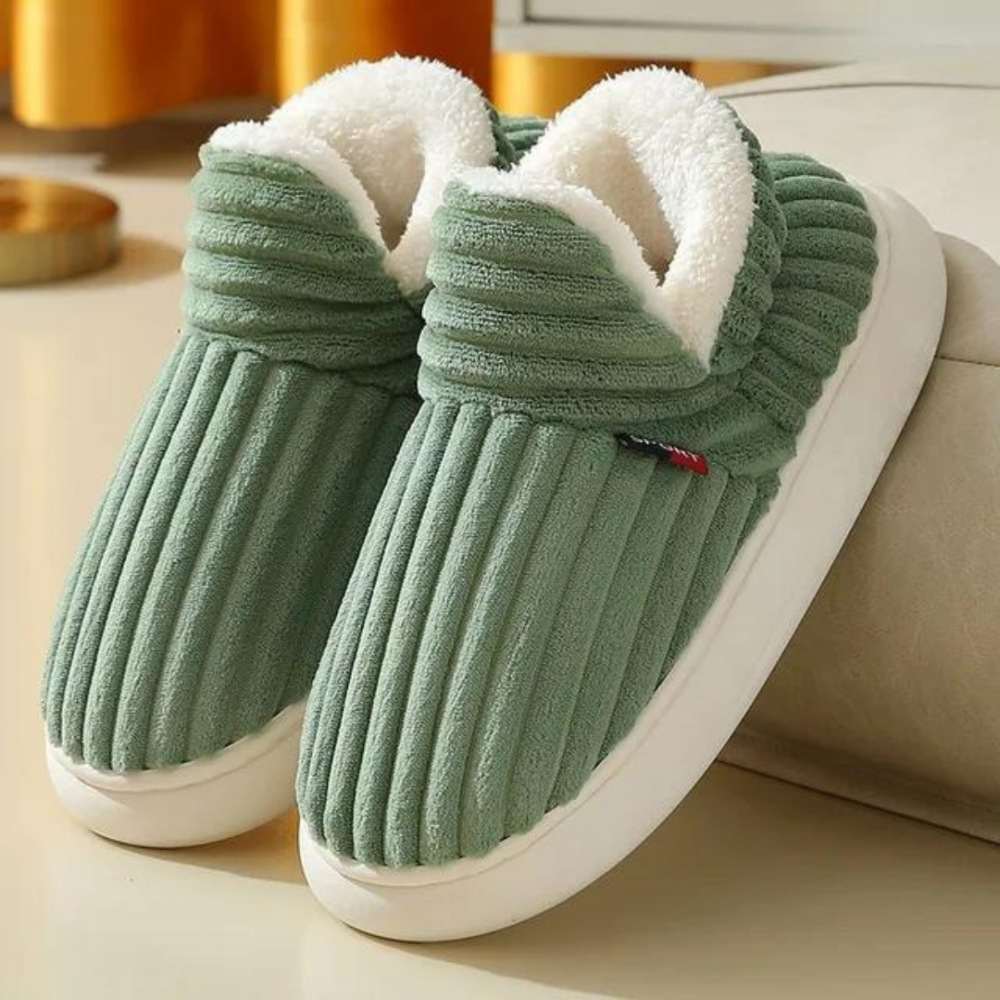 Warme pantoffels voor de winter