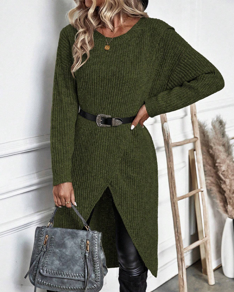 Sacha | Eenvoudige en Stijlvolle Sweaterjurk voor dames