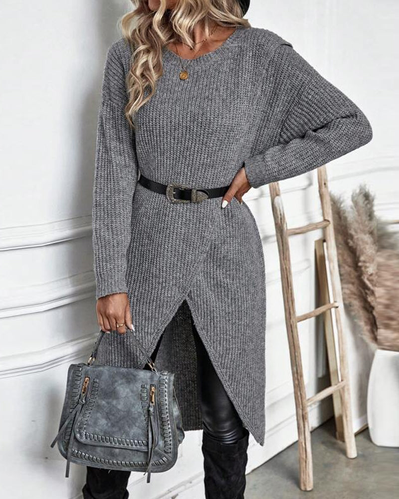 Sacha | Eenvoudige en Stijlvolle Sweaterjurk voor dames