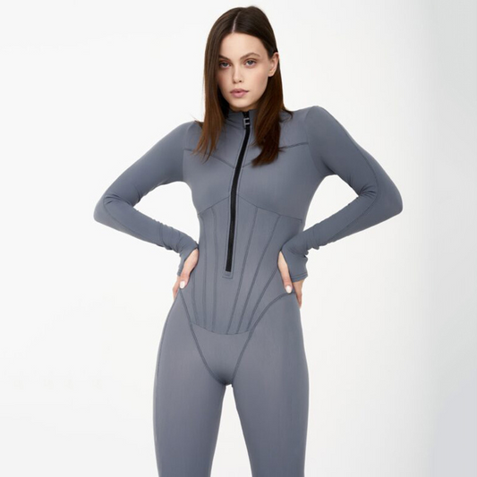 Jenna-Rae | Strakke Jumpsuit met Ritssluiting
