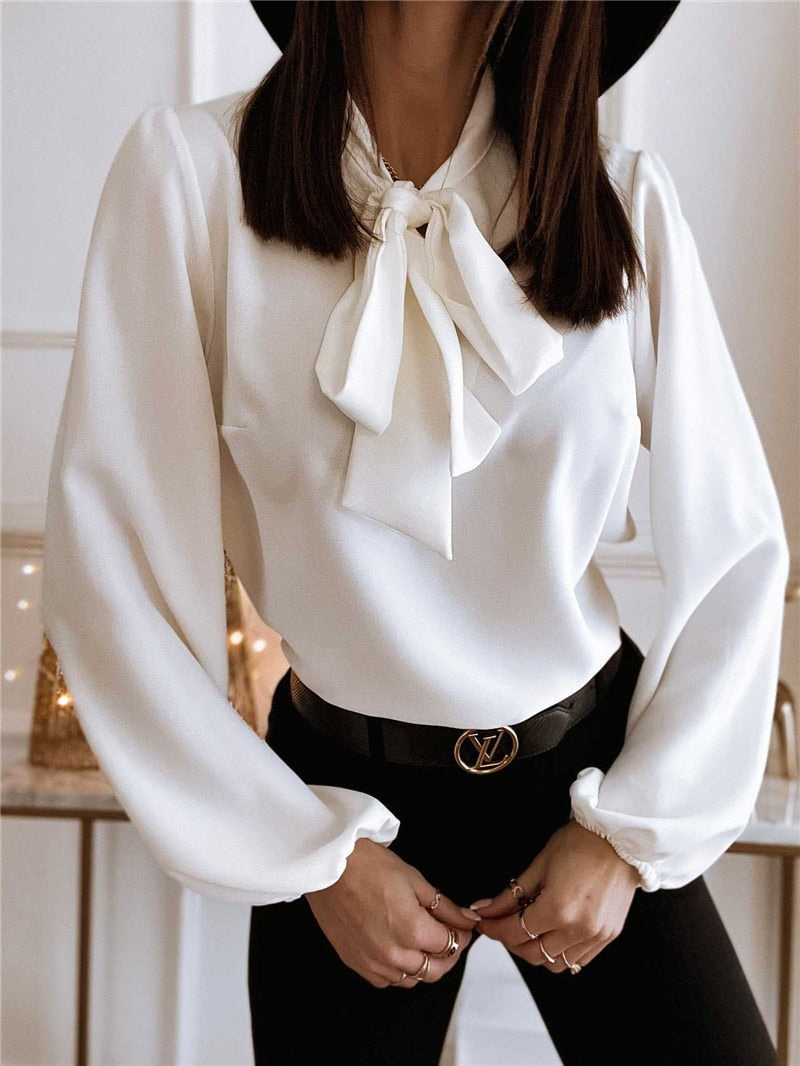 Cilia | Klassieke Dames Blouse met Strik