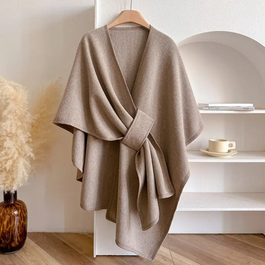 Mavis | Elegante Winddichte Wrap van Zachte Microvezelmix