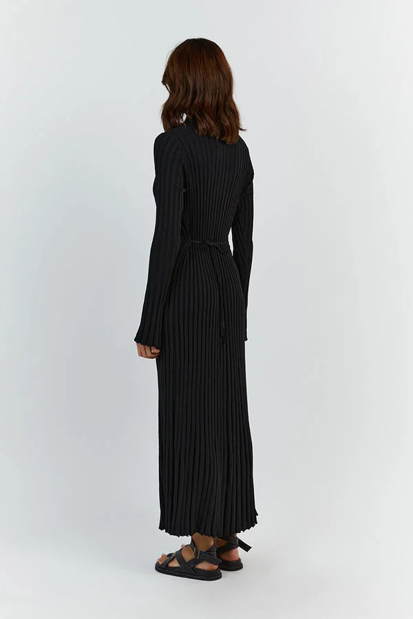 Merida | Elegante Gebreide Jurk met Lange Mouwen