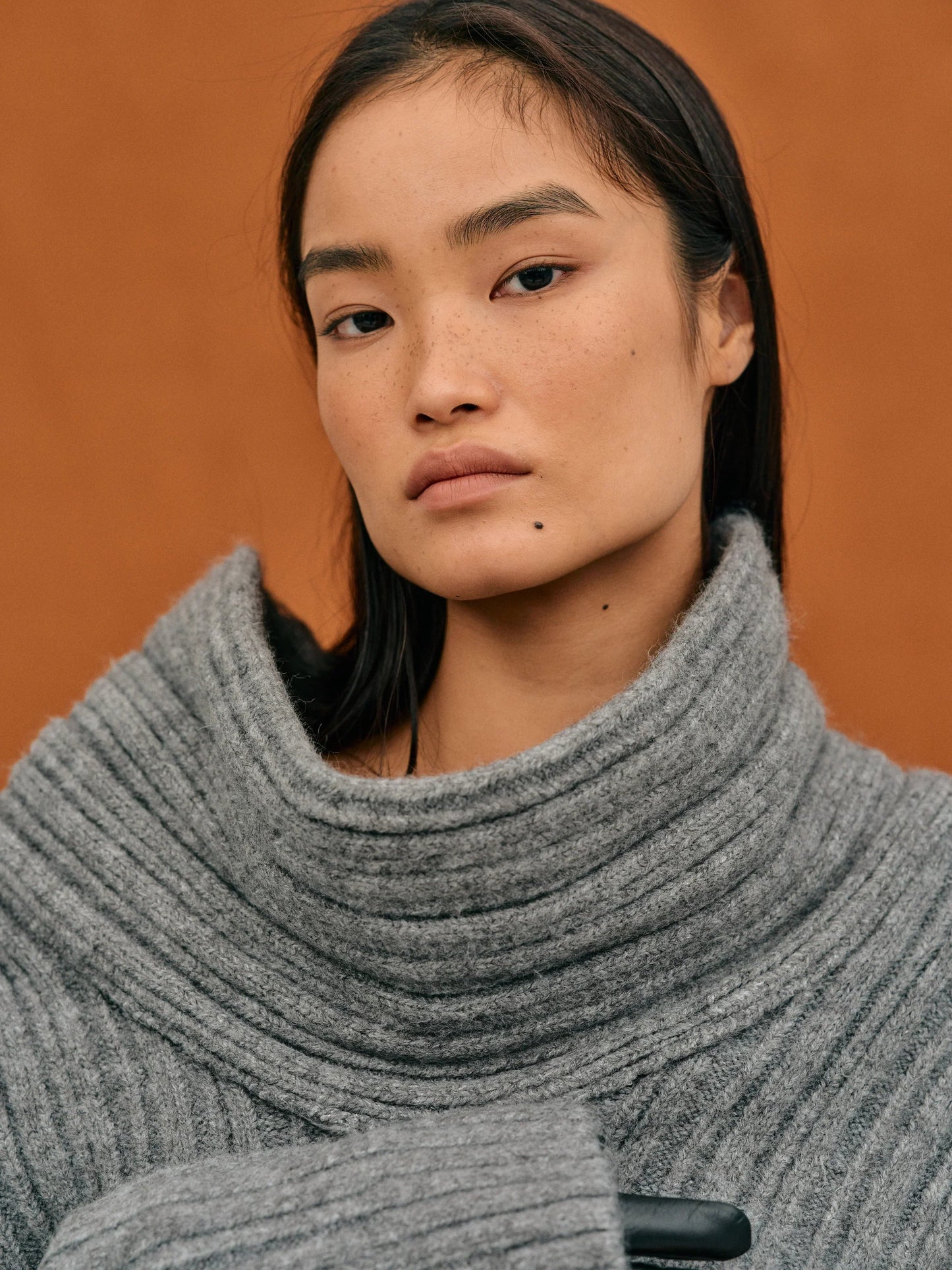 Jamila | Luxe Oversized Wolmix Trui met Col Detail
