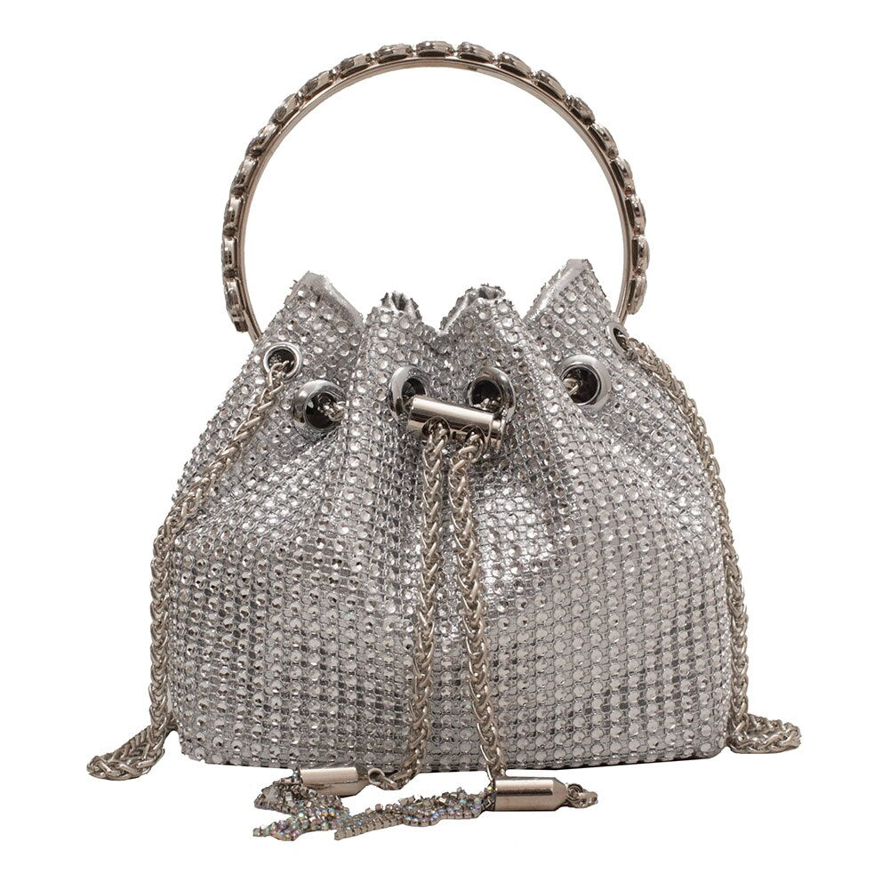 Mona | Strass Bucket Tas – Glanzend & Hoogwaardig