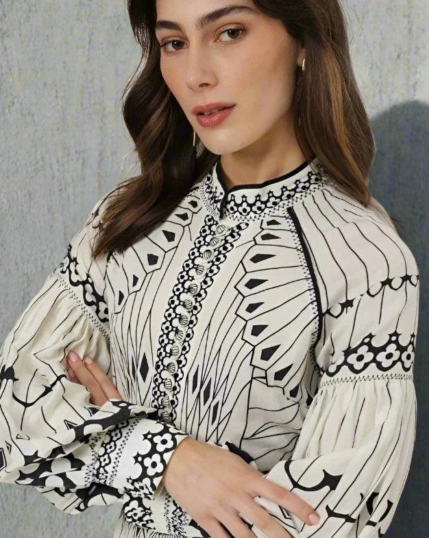 Pisa | Stijlvolle Vlinderprint jurk met taille riem