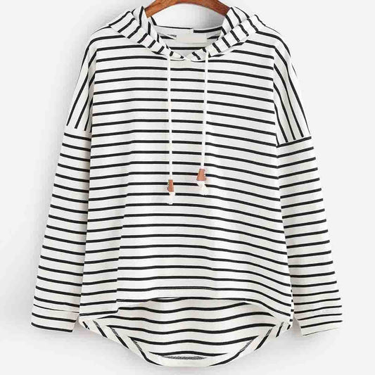 Fanny - Gestreepte en Comfortabele Dames Hoodie