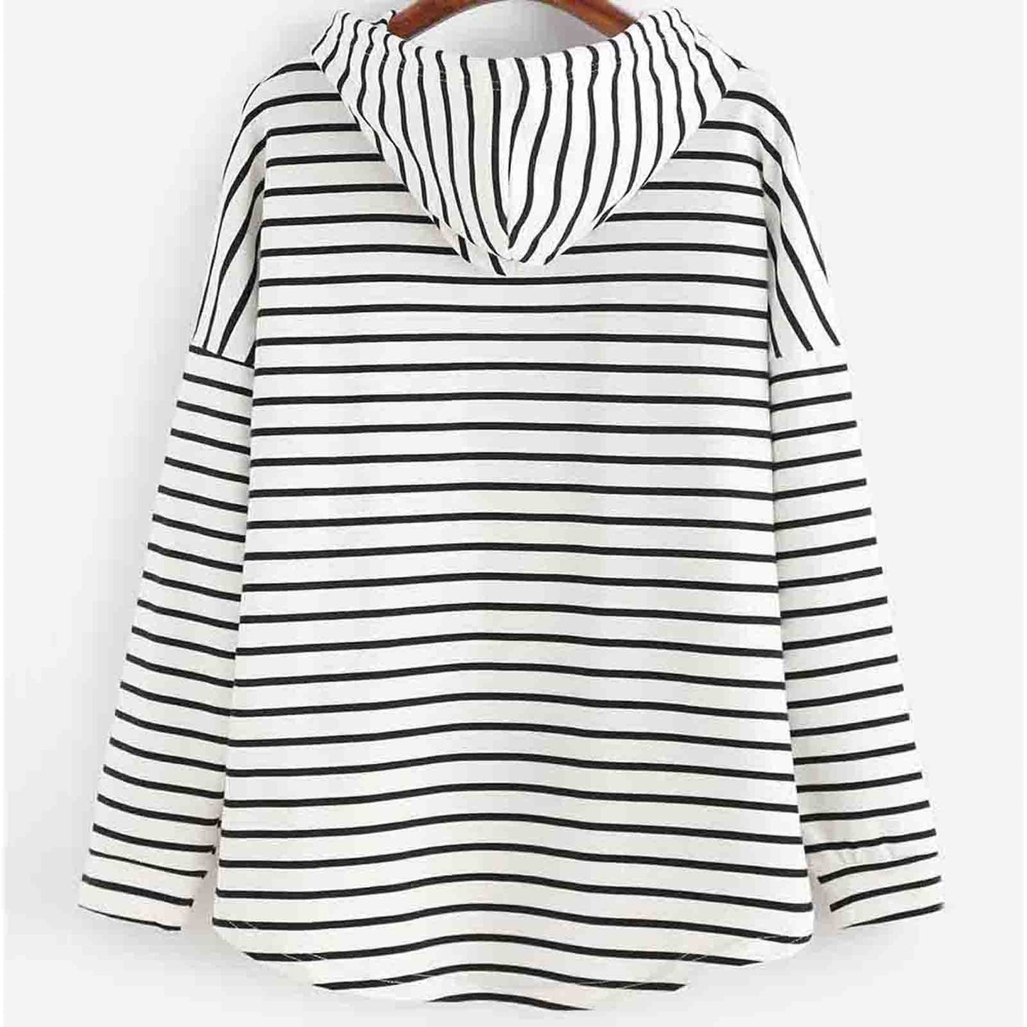 Fanny - Gestreepte en Comfortabele Dames Hoodie