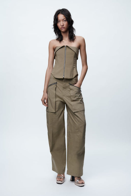KRISSY | Stoere Bustier Broek Set voor dames