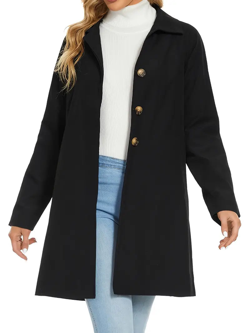 Monroe | Elegante Dames Jas met Tailleceintuur en Klassiek Design