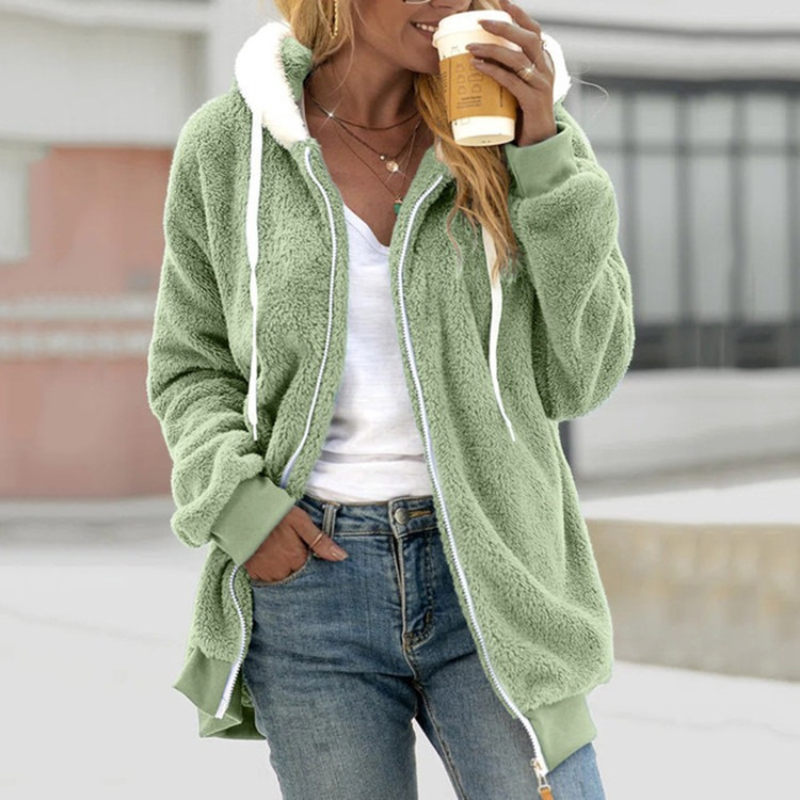 Izem - Warm en Casual Dames Fleecejack Voor de Herfst