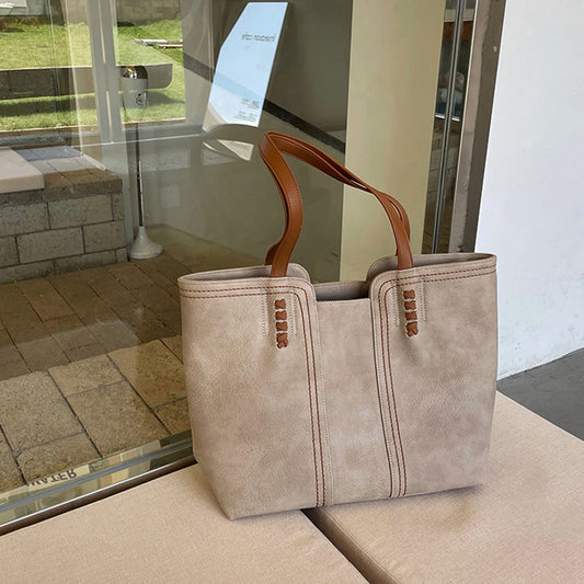May | Dames Shopper Tas PU Leer Gestructureerd Dagelijks