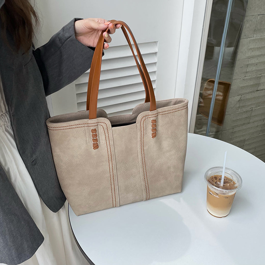May | Dames Shopper Tas PU Leer Gestructureerd Dagelijks