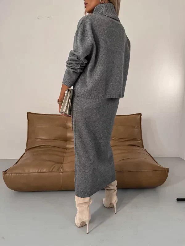 OLIVIA | Comfortabele knit set Voor de herfst