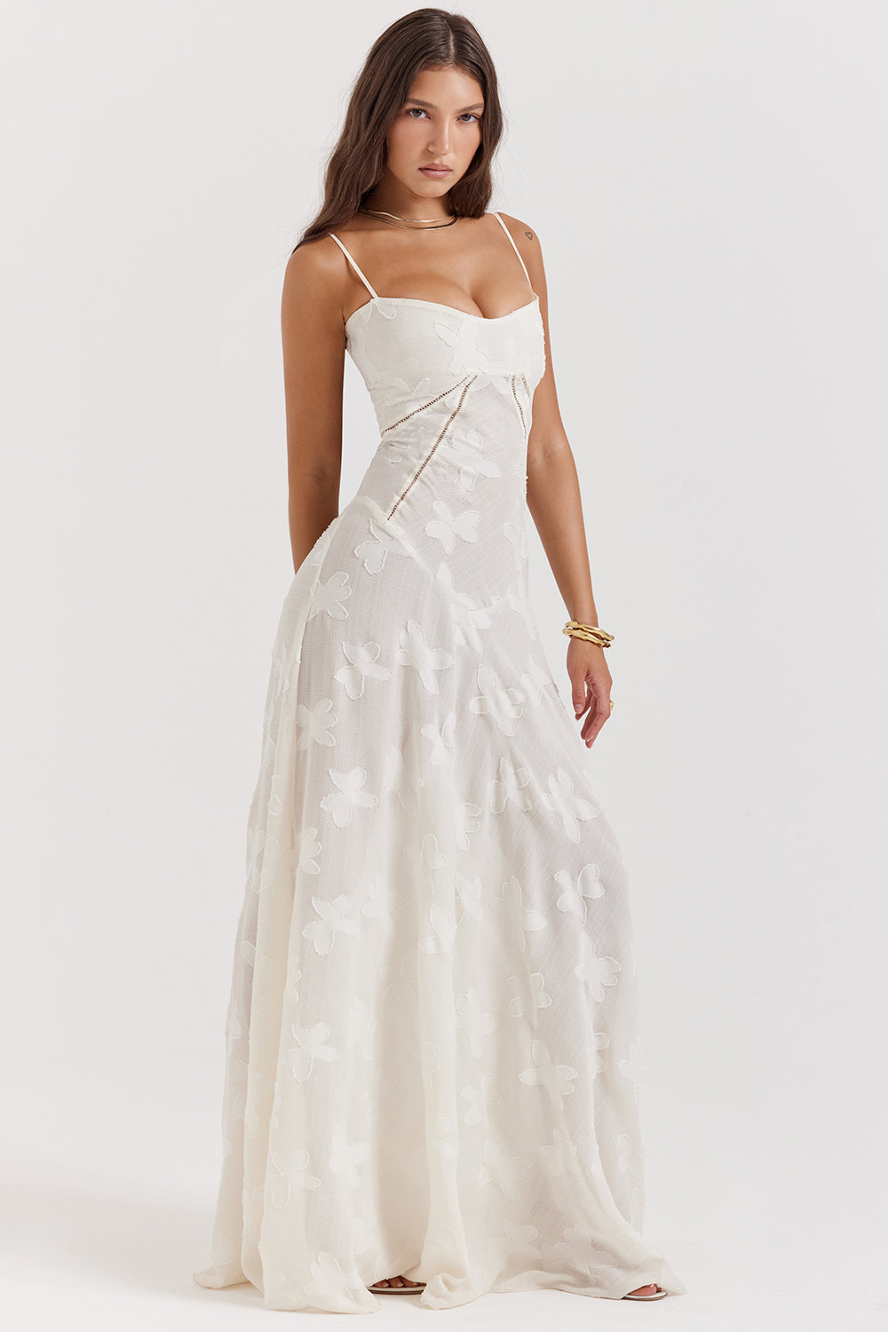 Liane | Stralend Elegant in een Rugloze Maxi-Jurk