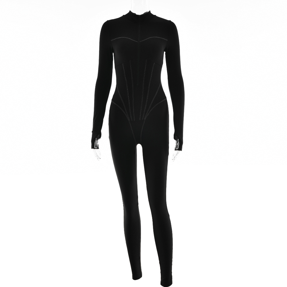 Jenna-Rae | Strakke Jumpsuit met Ritssluiting