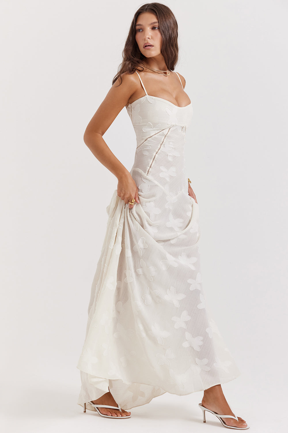 Liane | Stralend Elegant in een Rugloze Maxi-Jurk