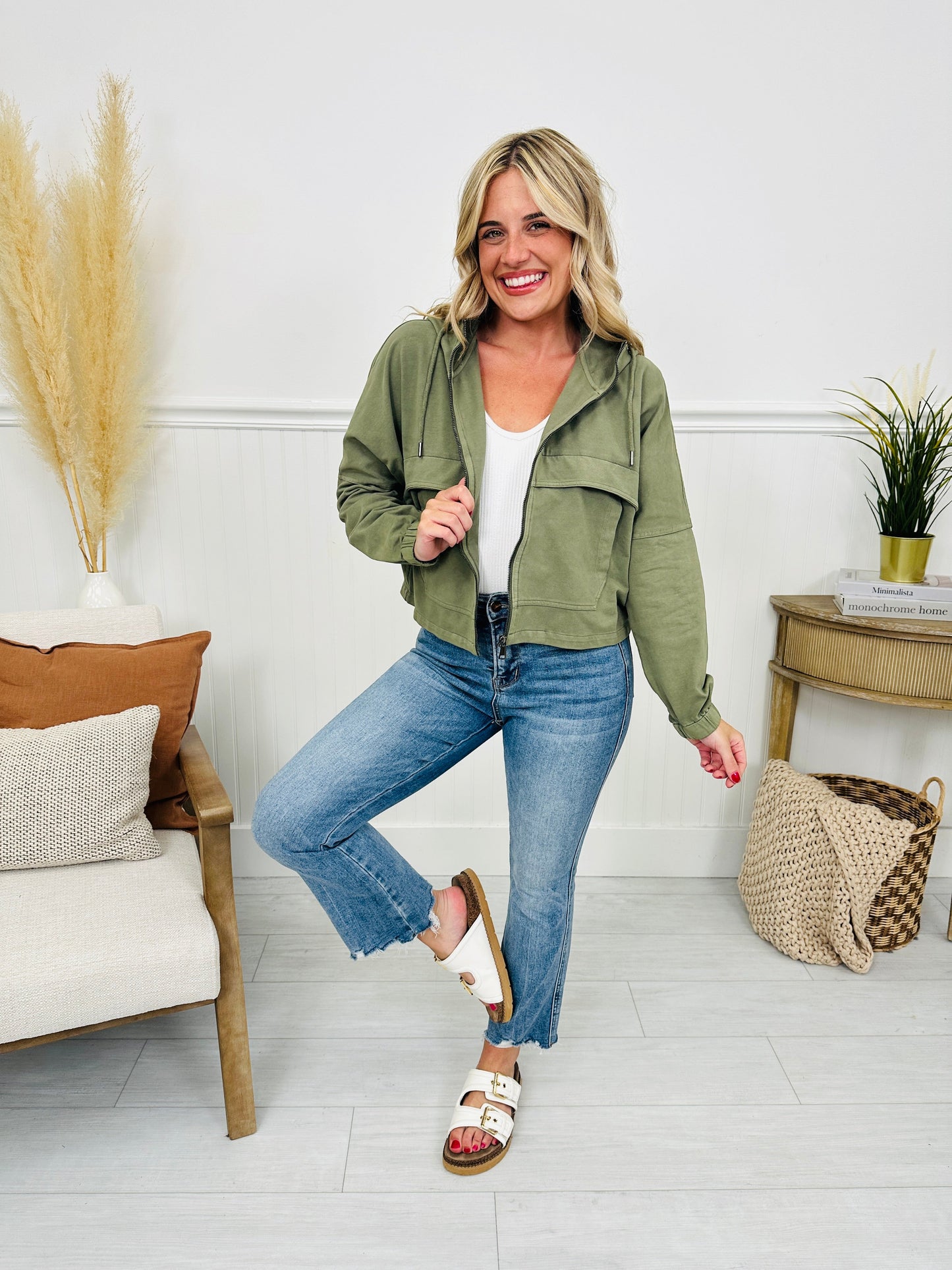 Tammy | Lichtgewicht Hoodie Jas in Katoenmix voor Laagjes