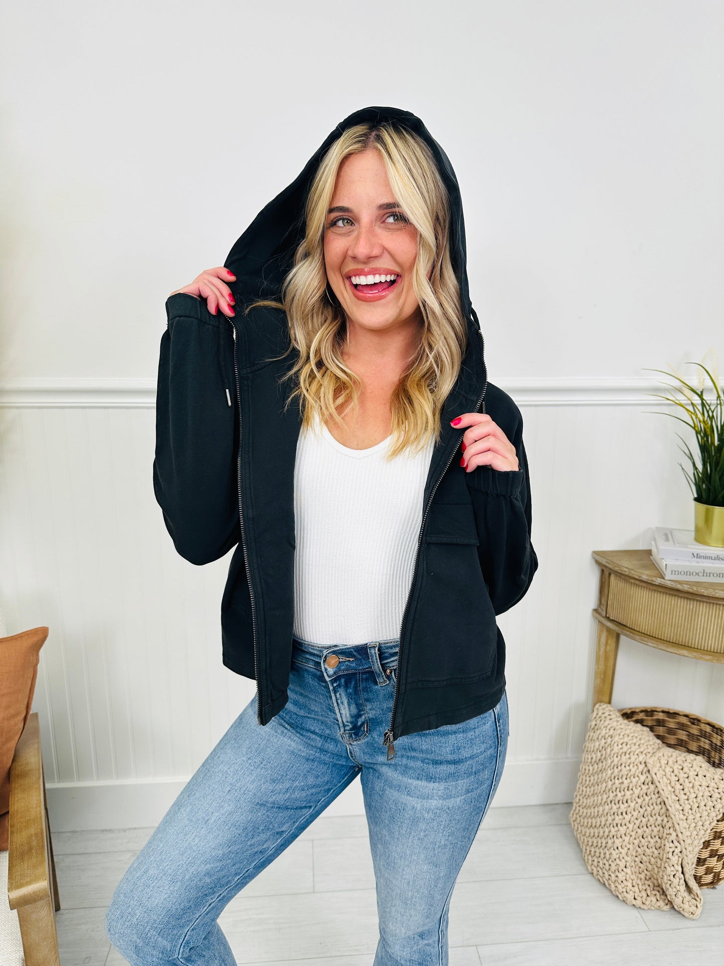 Tammy | Lichtgewicht Hoodie Jas in Katoenmix voor Laagjes