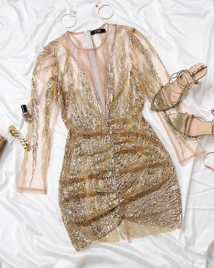 Kelsey | Bodycon jurk met glitters voor vrouwen