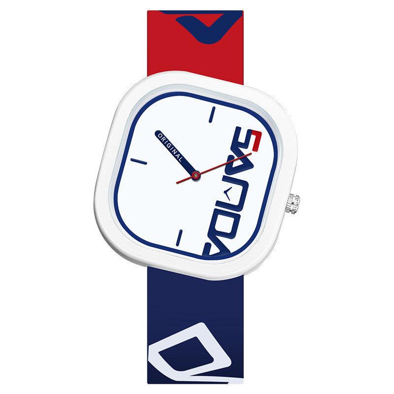 New Silicone Square Fashion Trend Waterproof Watch - Trendha