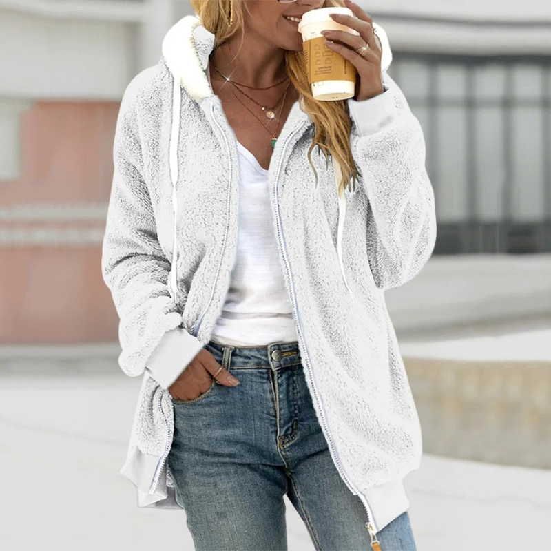 Izem - Warm en Casual Dames Fleecejack Voor de Herfst