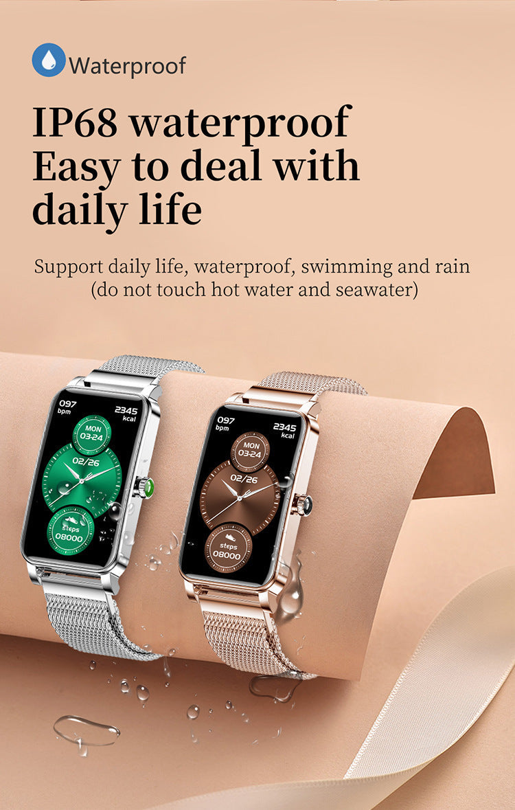 Osaka | Dames Smartwatch met RVS Band – Elegant & Multifunctioneel