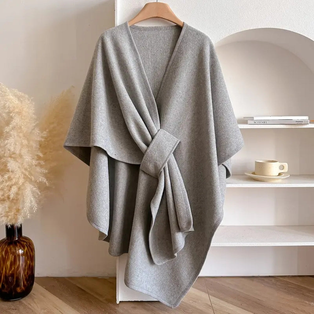 Mavis | Elegante Winddichte Wrap van Zachte Microvezelmix