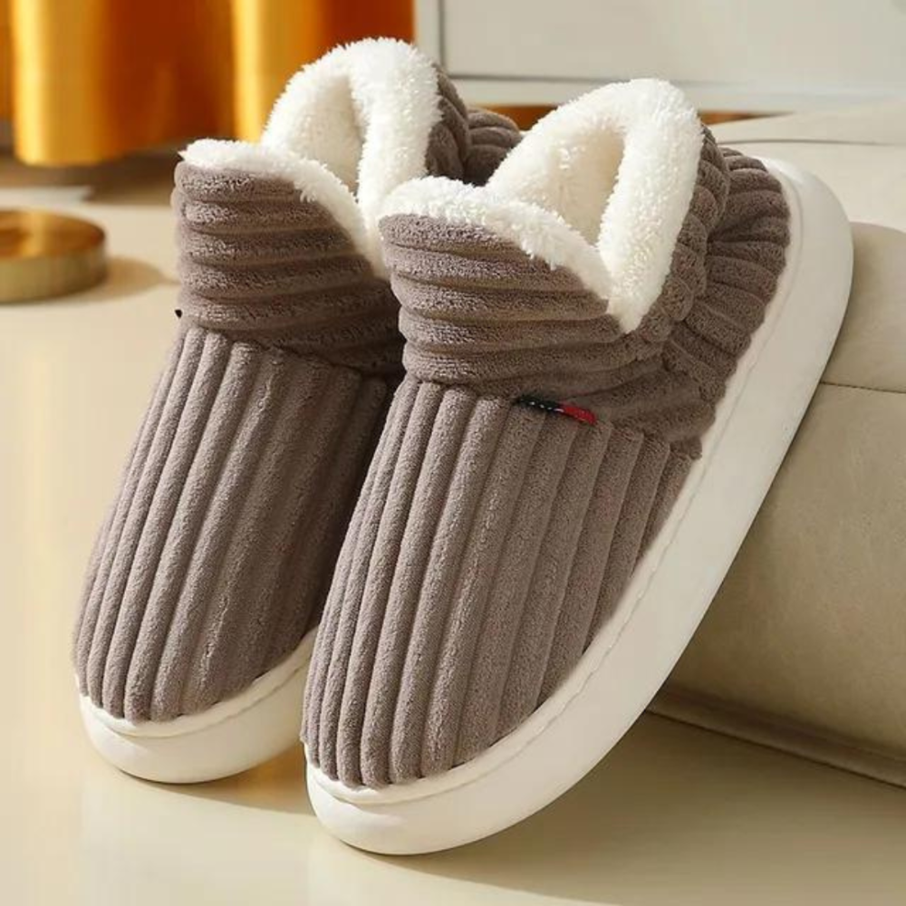 Warme pantoffels voor de winter