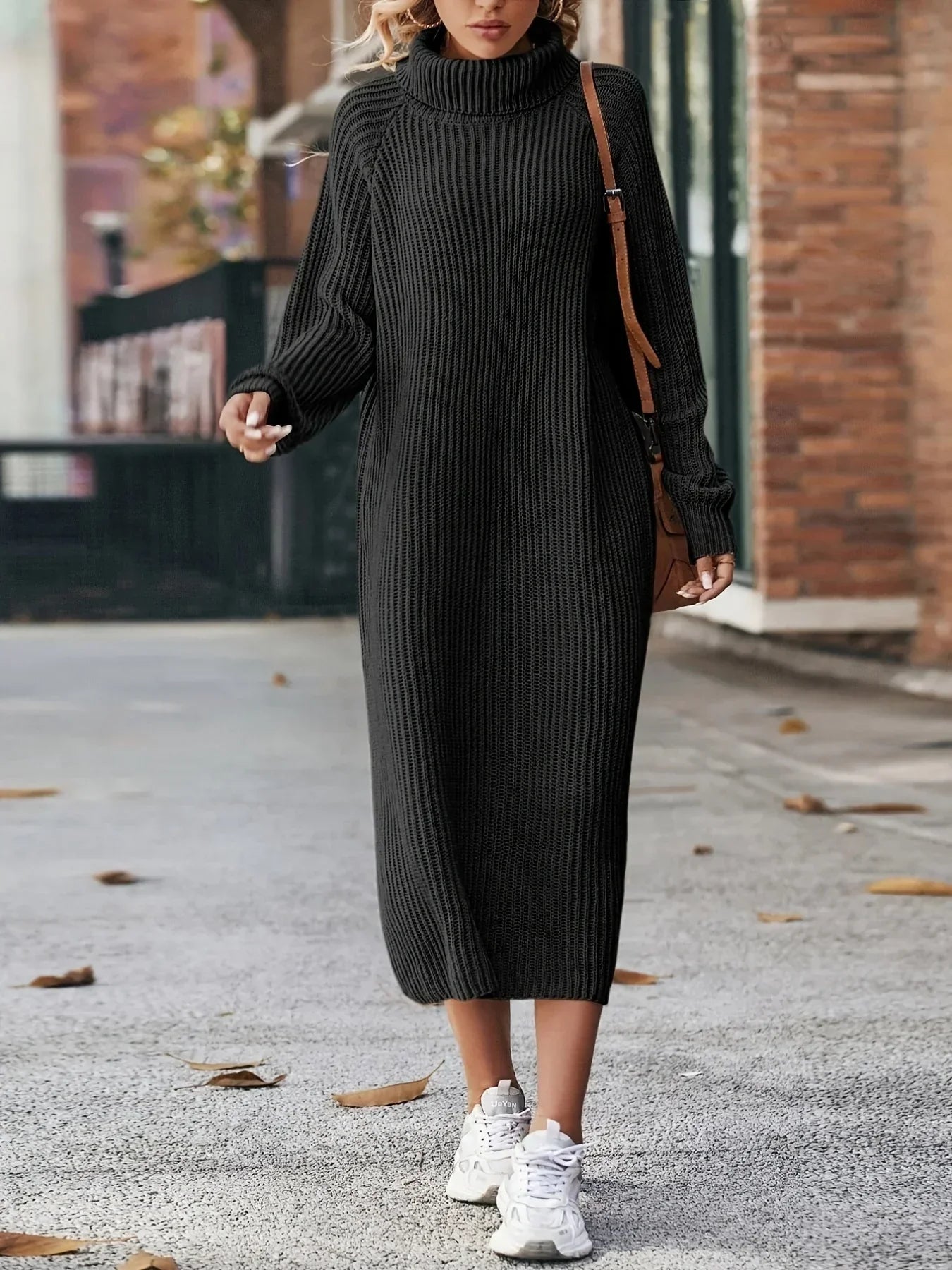 Jill | Gebreide Herfst Jurk - Premium Zachte Wolmix
