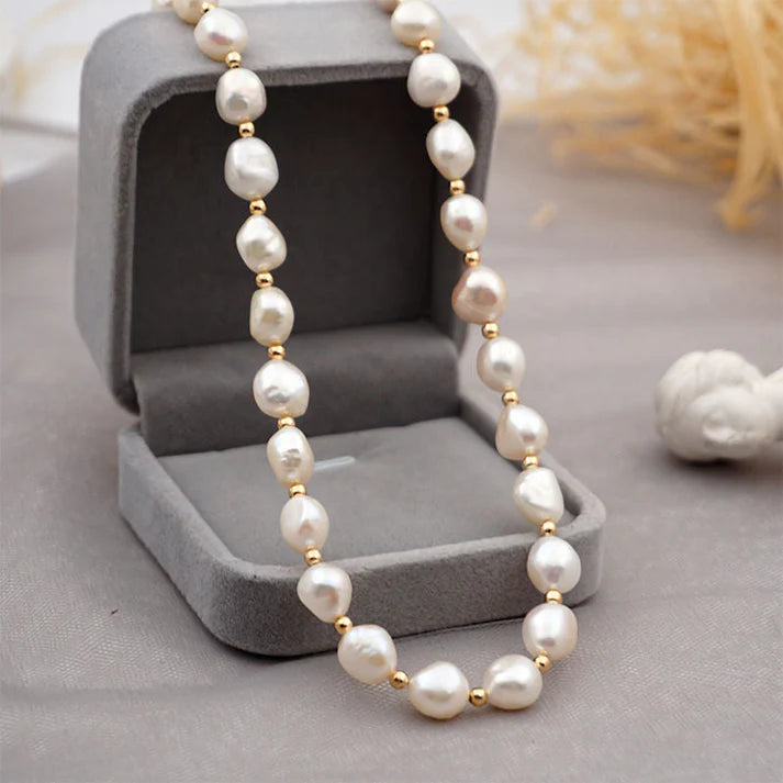 Teagan - Elegante Zoetwaterparel Ketting