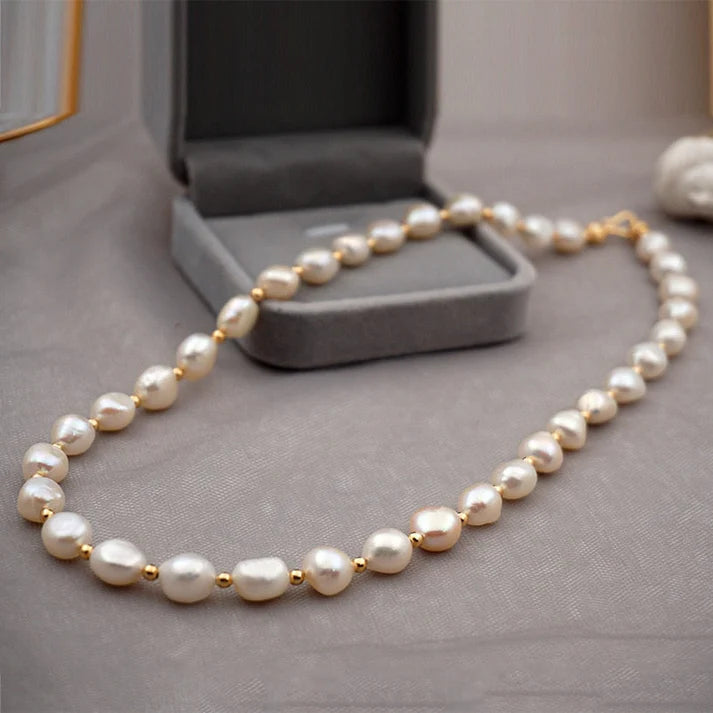 Teagan - Elegante Zoetwaterparel Ketting