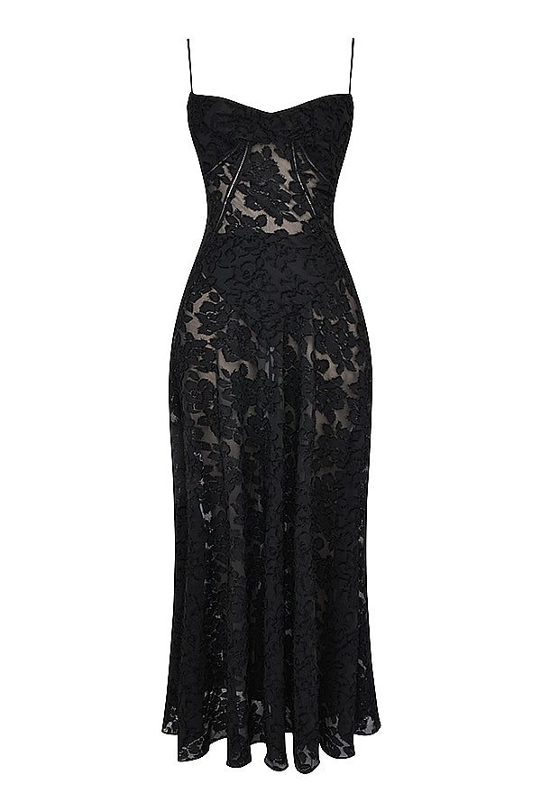 Liane | Stralend Elegant in een Rugloze Maxi-Jurk