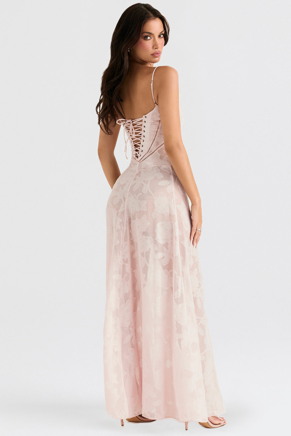 Liane | Stralend Elegant in een Rugloze Maxi-Jurk