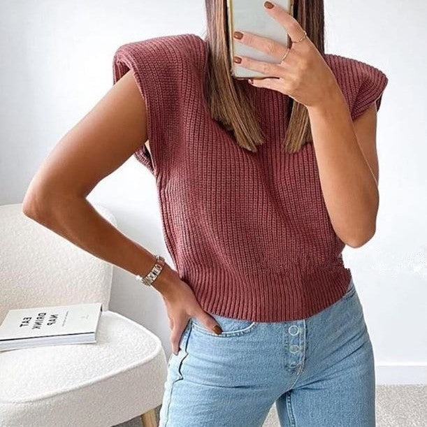 Leslie | Turtleneck Pullover met Korte Mouwen