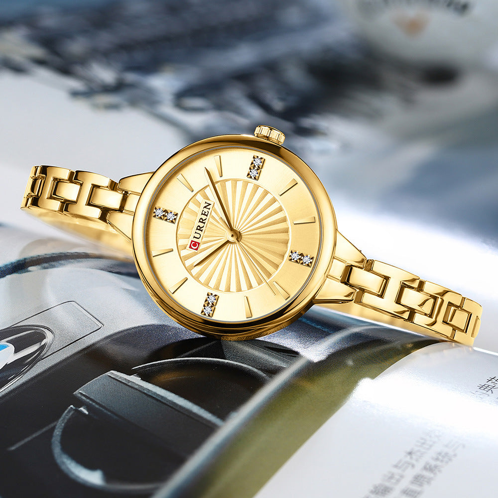Zindra | Dameshorloge Quartz Roestvrij Staal Elegant