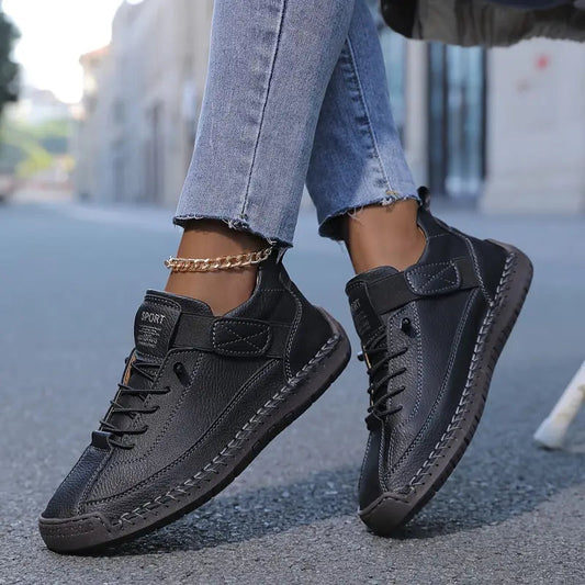 Hanneke | Ademende Sneakers van Leer en Lichtgewicht Comfort