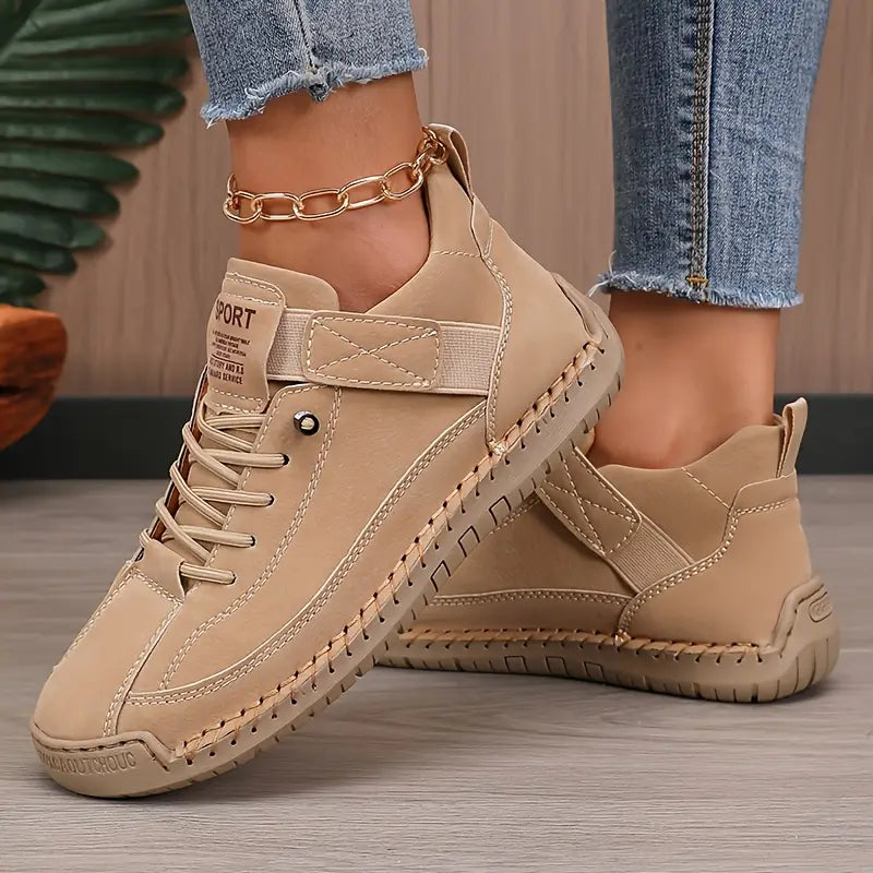 Hanneke | Ademende Sneakers van Leer en Lichtgewicht Comfort