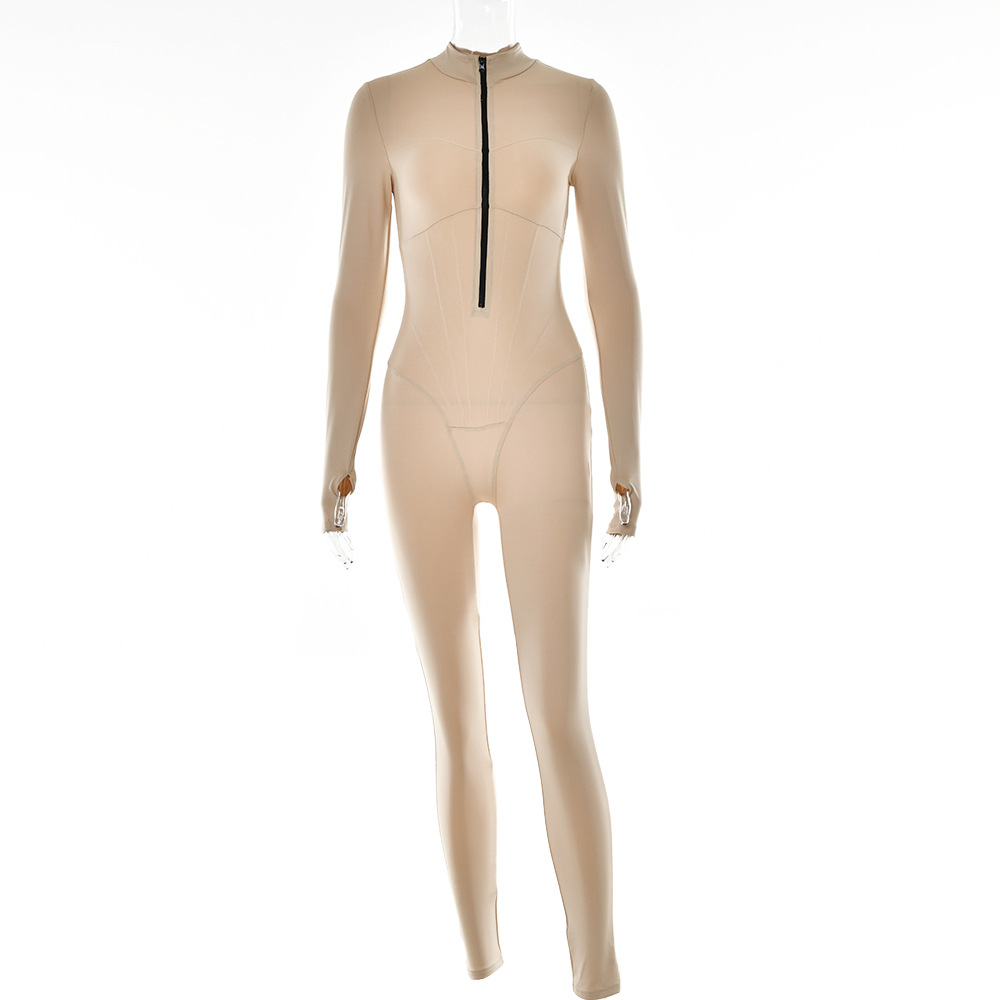 Jenna-Rae | Strakke Jumpsuit met Ritssluiting