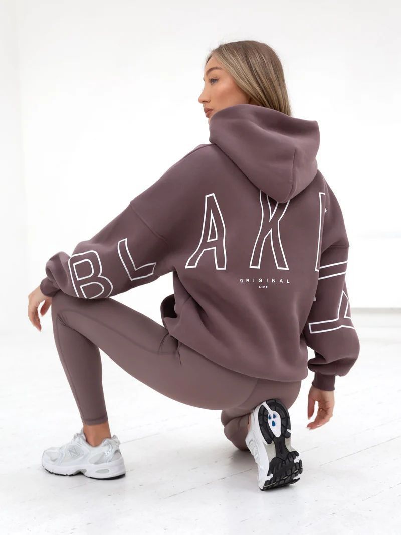 Aly | Loose Fit Hoodie met Grafische Print en Katoenmix