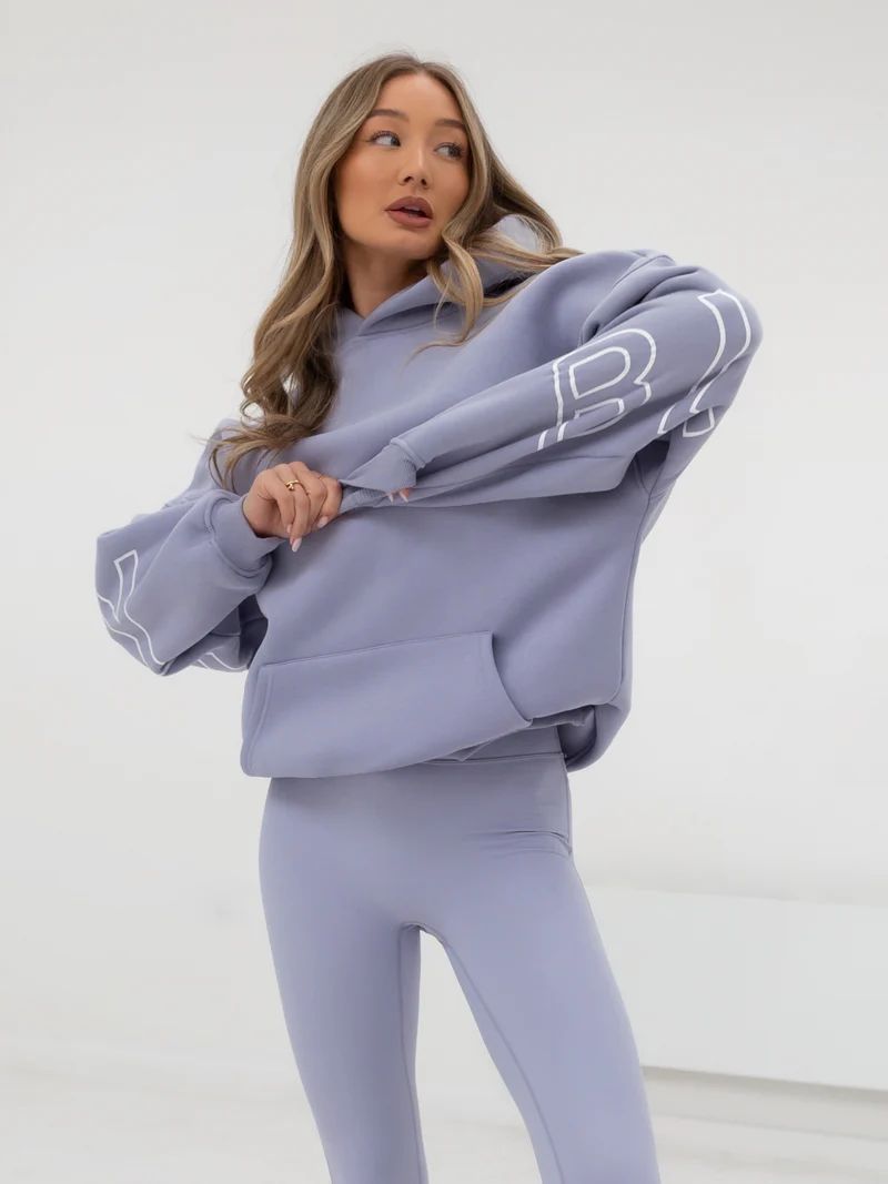 Aly | Loose Fit Hoodie met Grafische Print en Katoenmix