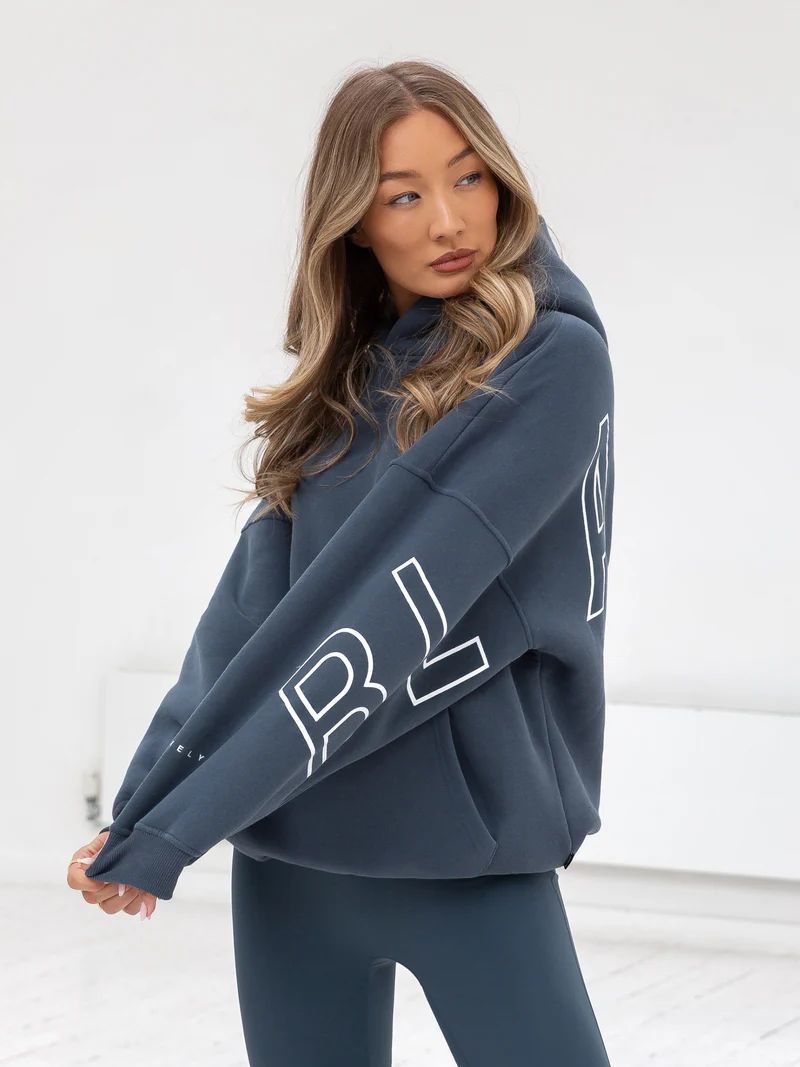 Aly | Loose Fit Hoodie met Grafische Print en Katoenmix
