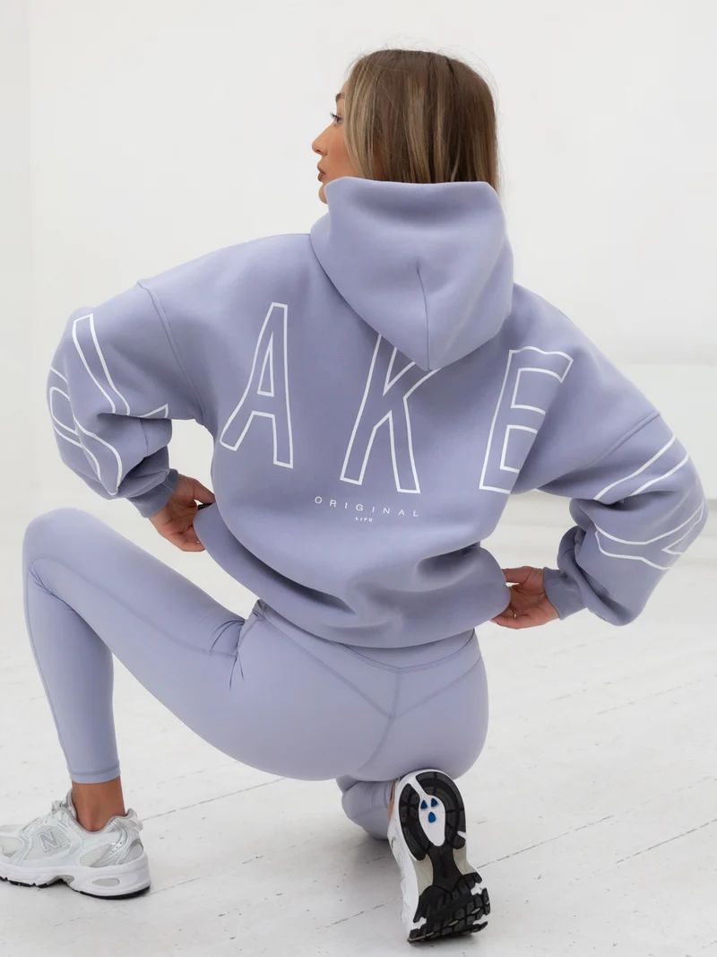 Aly | Loose Fit Hoodie met Grafische Print en Katoenmix